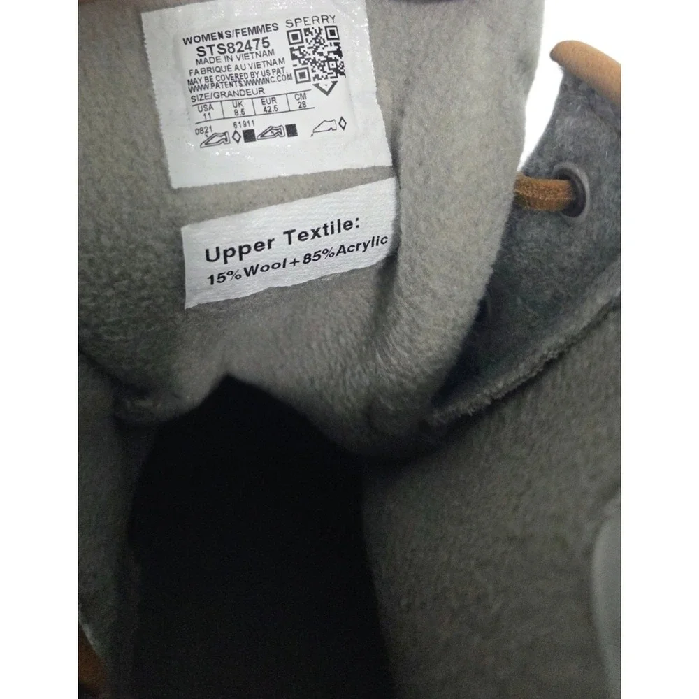Sperry Women's Saltwater‎ Wool Rubber Grey Duck Boots Rain Boots Women's Size 11